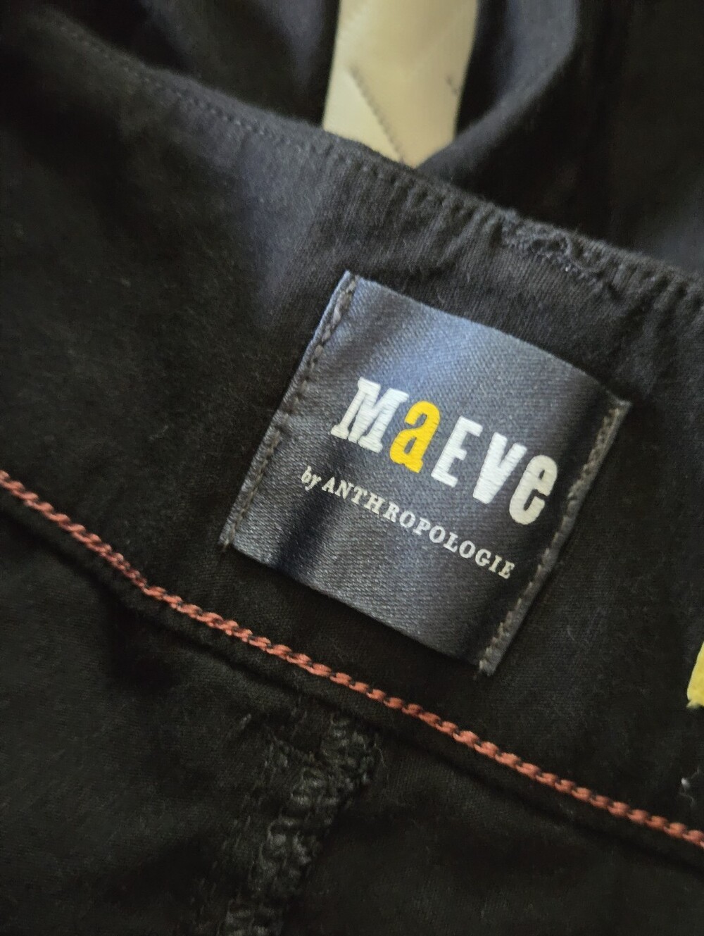 Anthropologie Black Wide-Leg Chinos - Picture 4 of 5